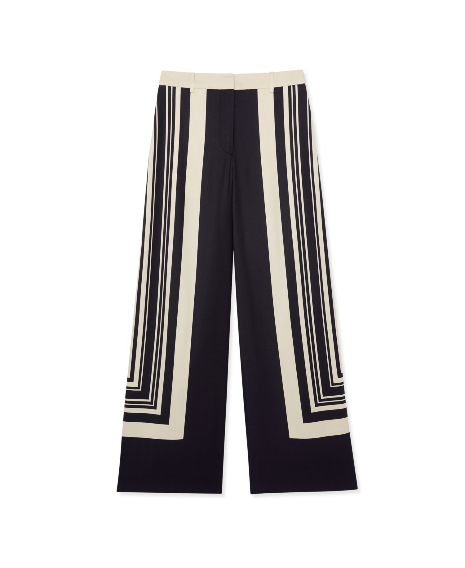 Women's Wide-Leg Scarf-Print Trousers