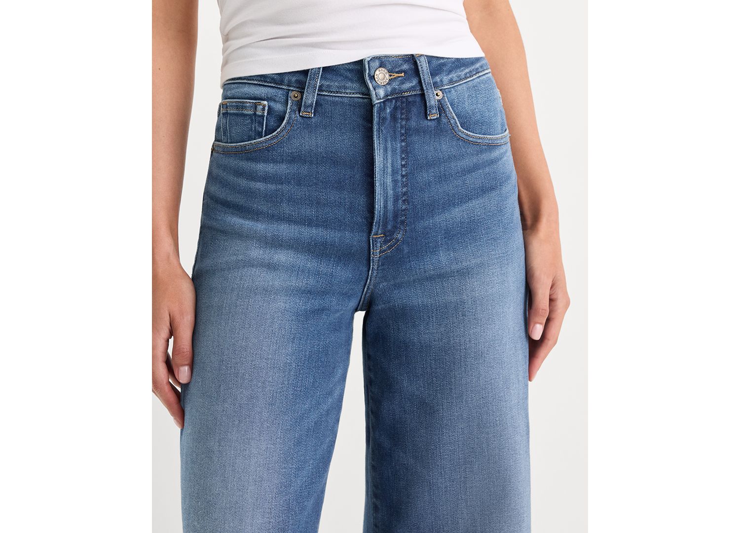 Women's Soft Tech Good Waist Palazzo Ankle Jeans