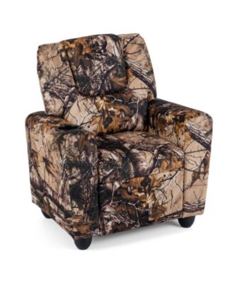 Toddler Reclining Chair with Cup Holder, Push Back Kids Armchair Seating
