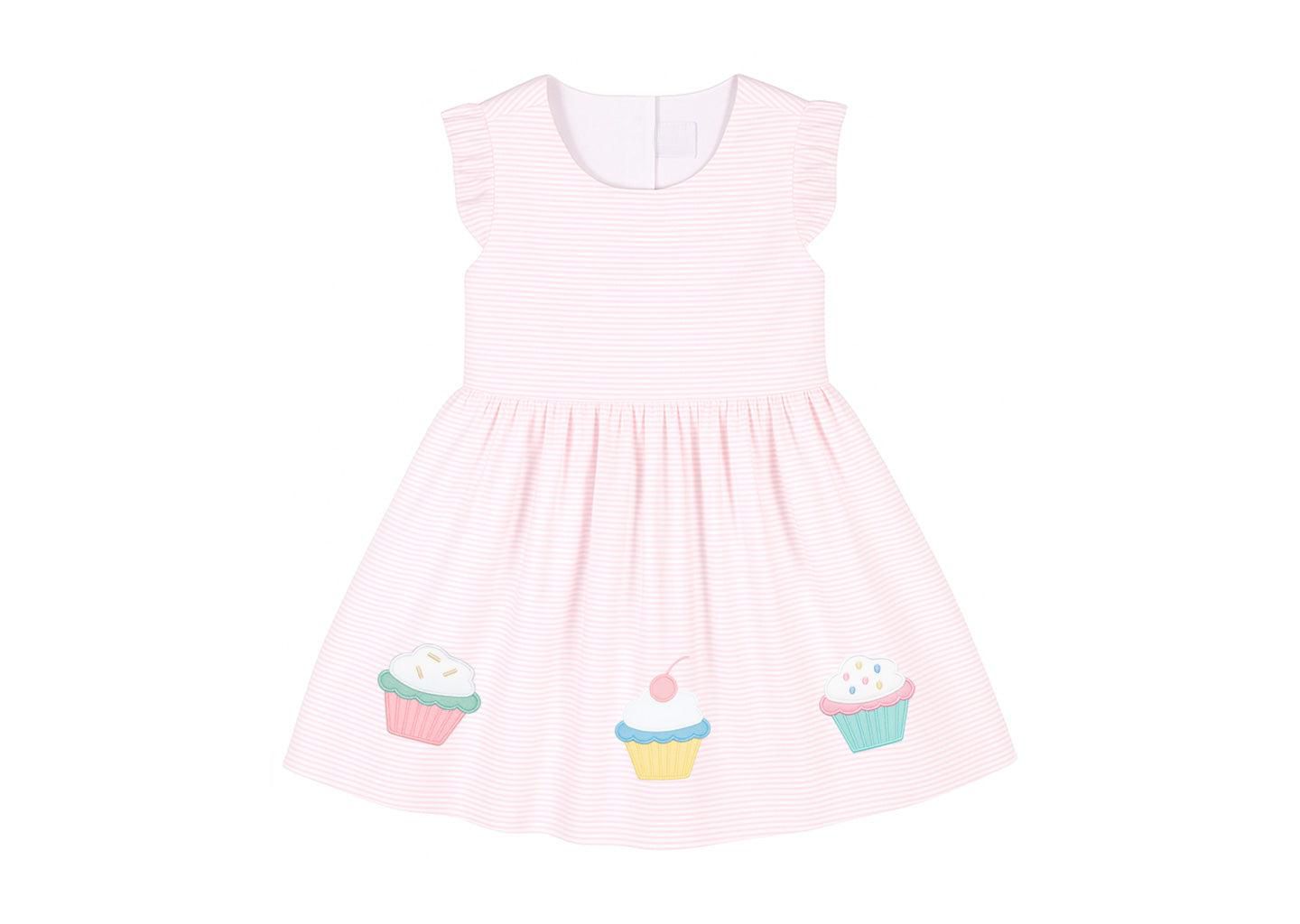 Платье Florence Eiseman Seersucker Dress with Cupcakes для девочек — фото 1