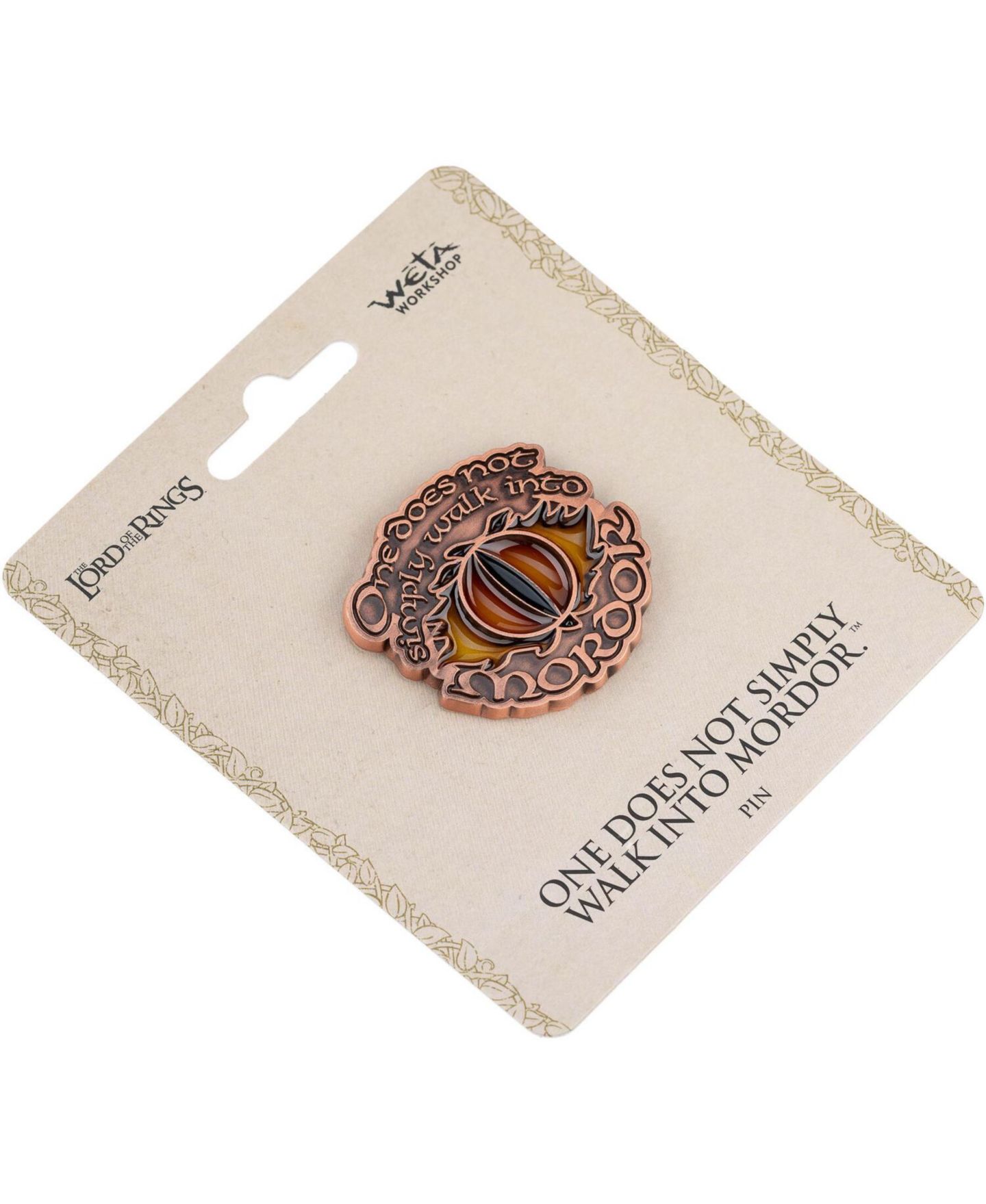 Детские фигурки WETA Workshop The Lord of the Rings Trilogy - One Does Not Simply Walk Into Mordor Enamel Pin — фото 3