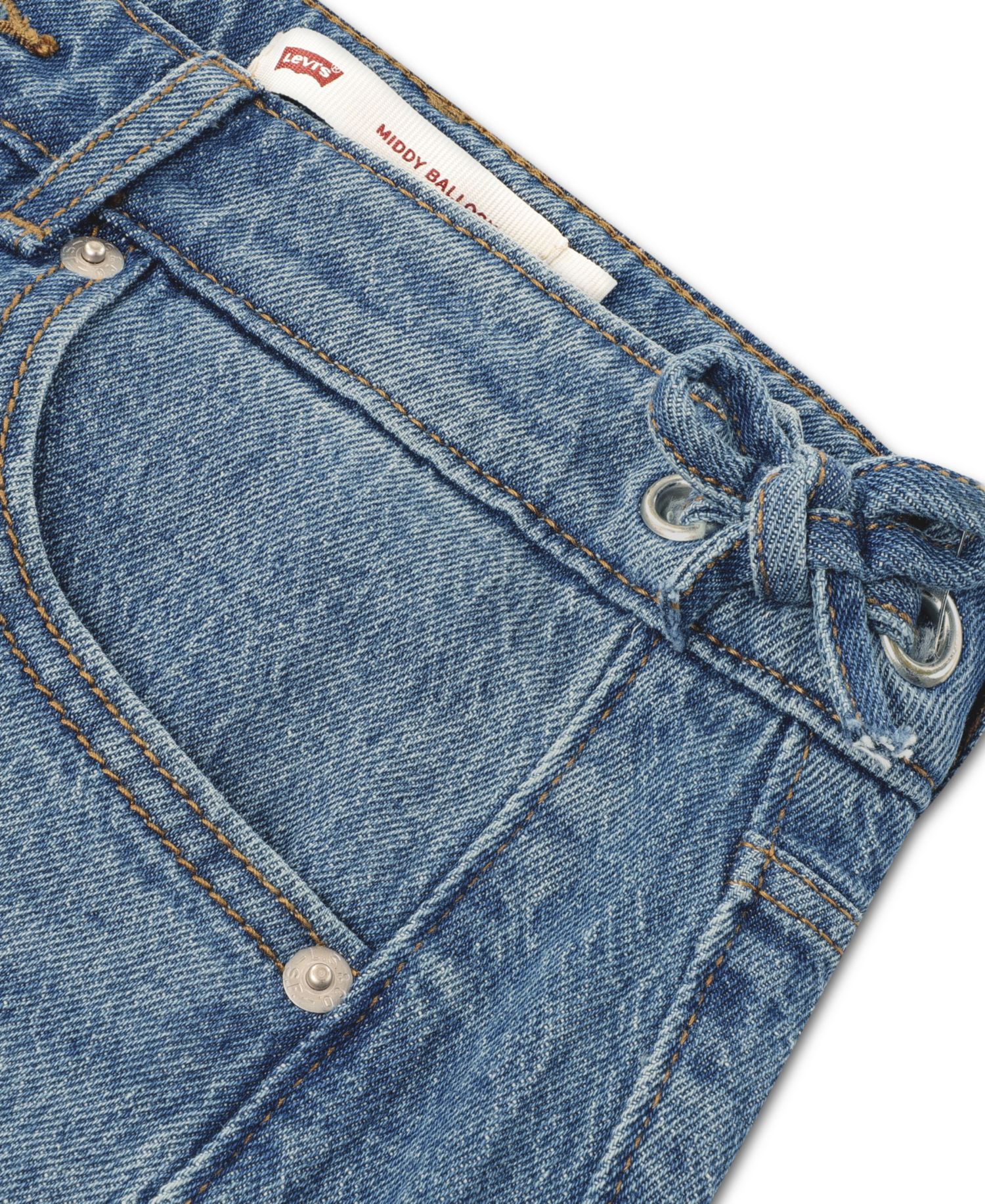 Girls' 7-16 Middy Balloon Leg Jeans