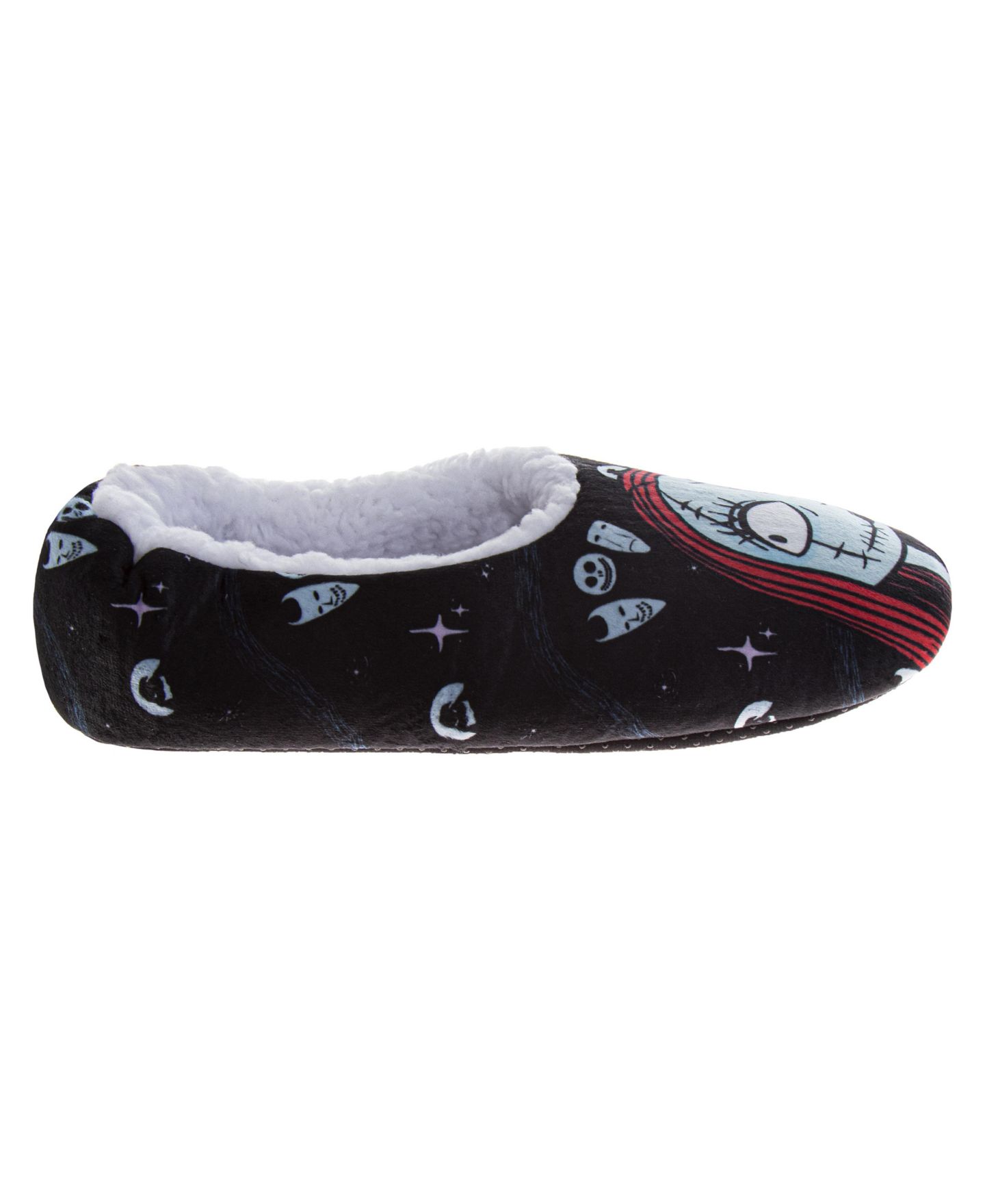 Женские тапочки Disney Nightmare Before Christmas Slippers, Jack and Sally Cushioned Plush Home Wear, Warm Indoor House — фото 2