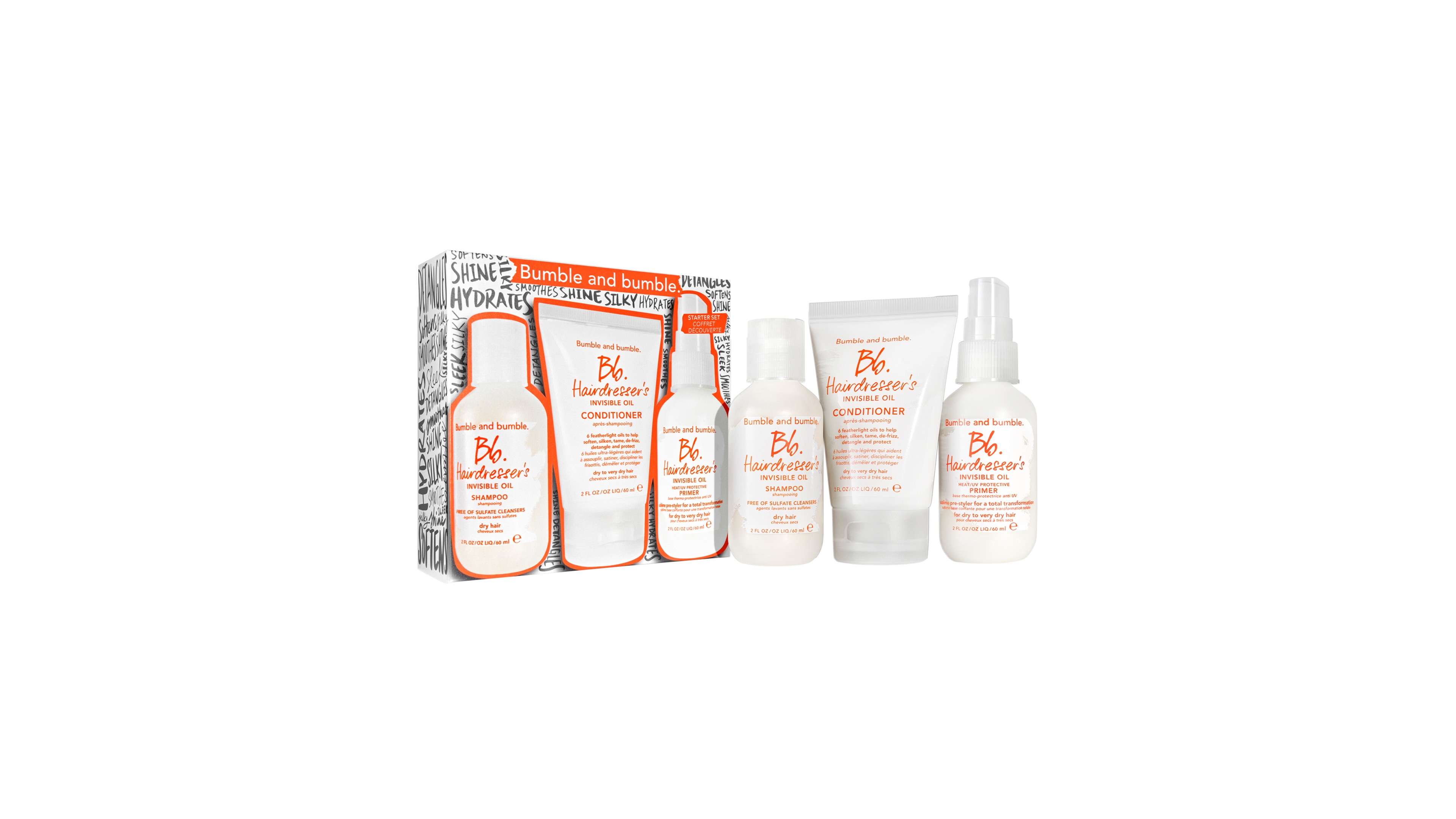 Bumble and Bumble 3-Piece Travel Size Hairdressers Invisible Oil Style for Days Starter Set