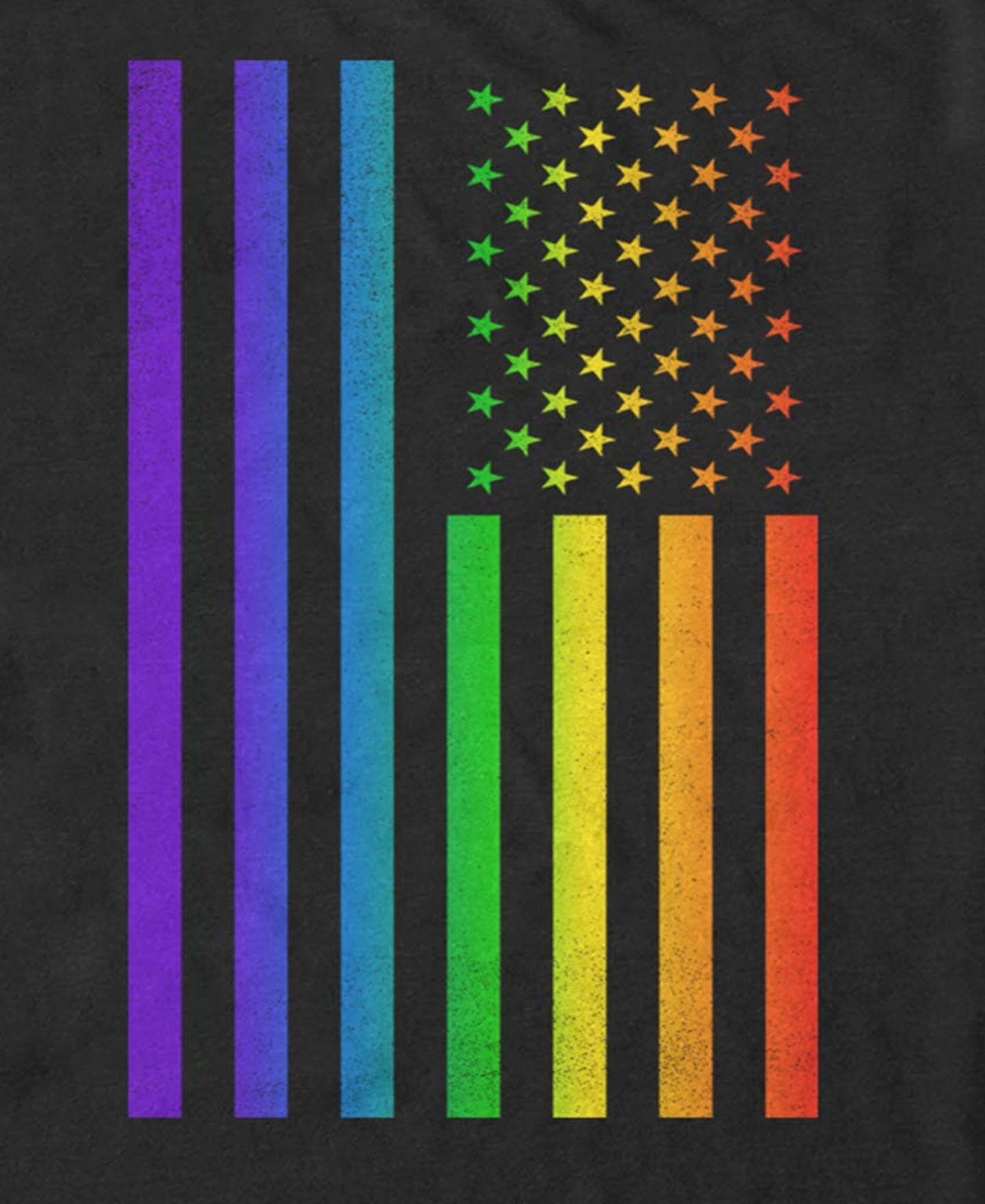 Мужская футболка Design By Humans USA Pride Short-Sleeve, цвет: Чёрный — фото 6