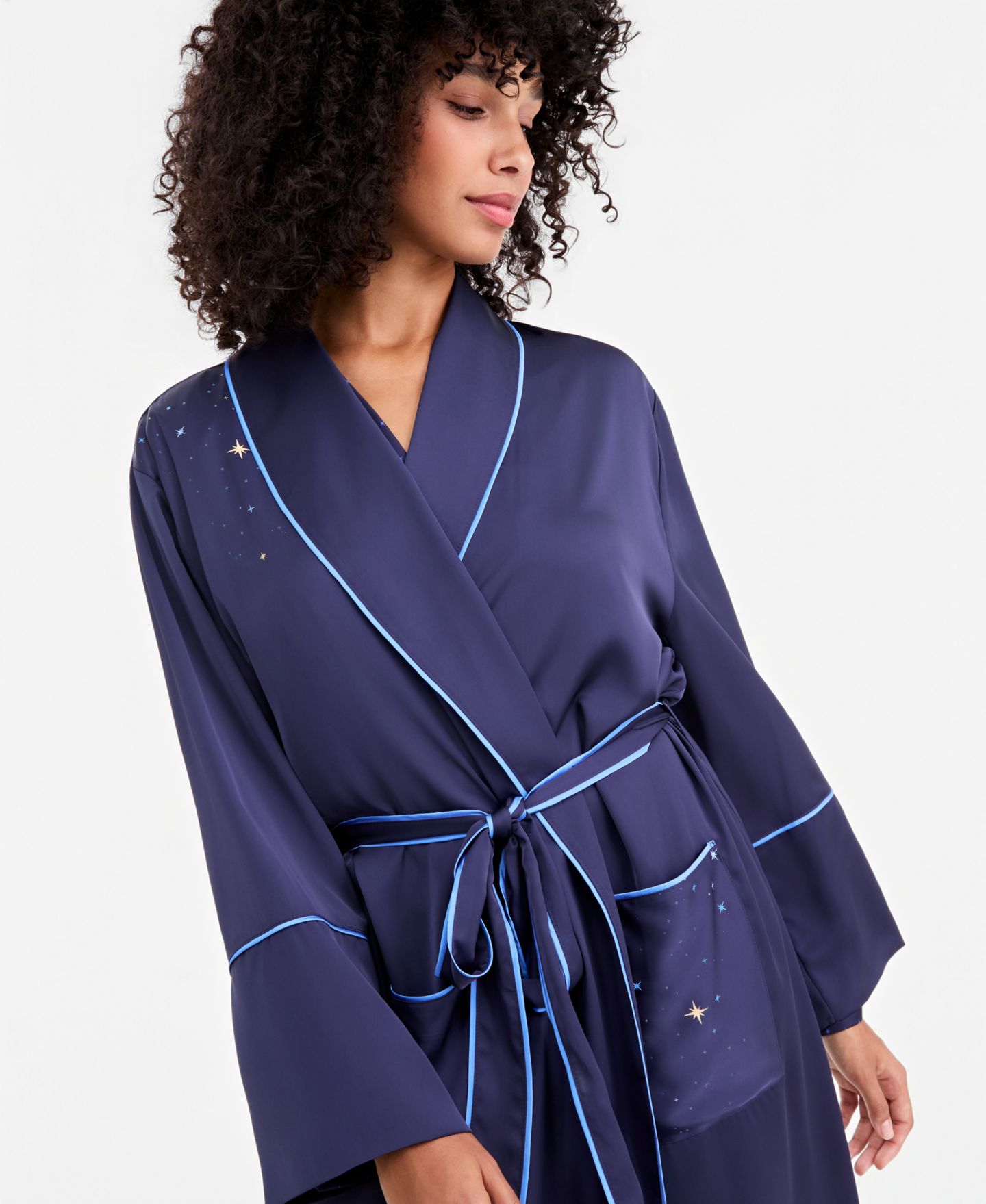 Халат Wrap, длинный рукав, атлас — Disney | Macy's — фото 3