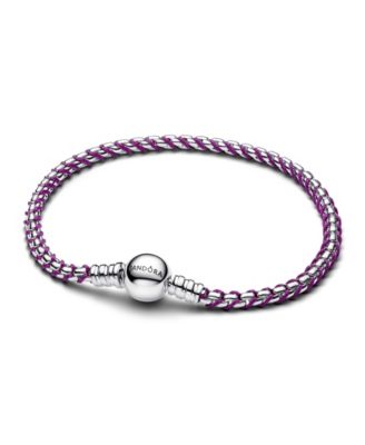 Colored Cord Box Chain Bracelet