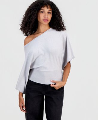 Juniors' Slouchy Wide-Sleeve Sweater