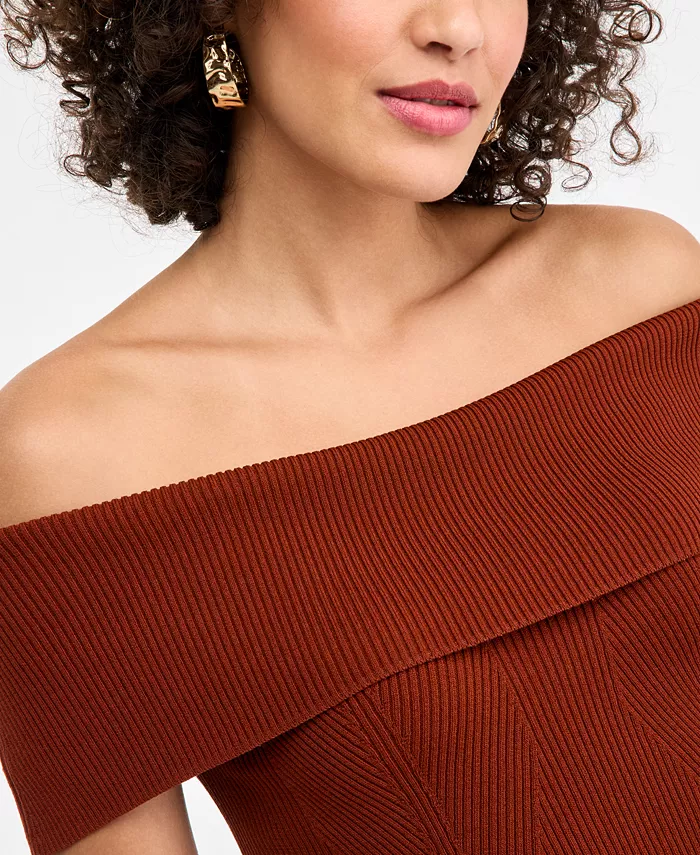 Women's Off-The-Shoulder Sweater - thumbnail 8