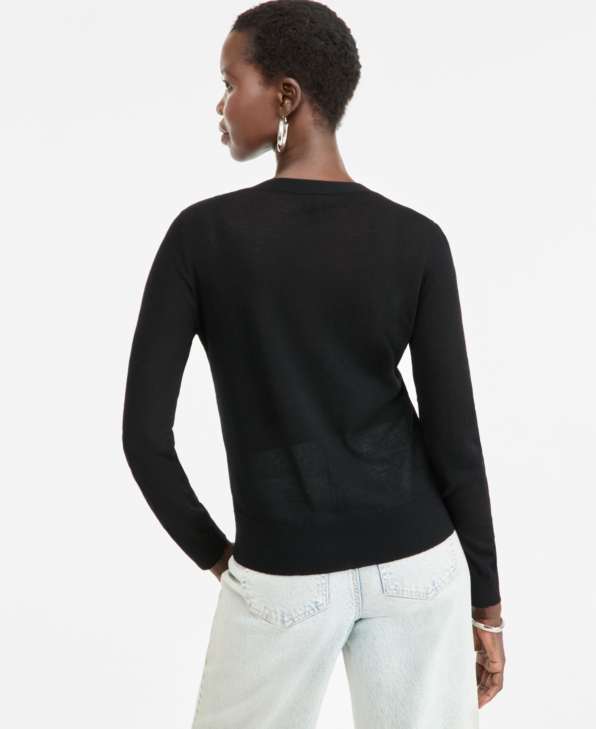I.n.c. International Concepts Women's V-Neck Cardigan Sweater, Macy's Exclusive