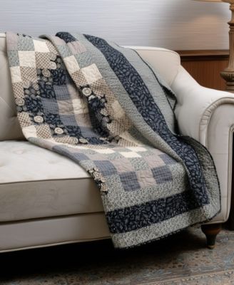 Lexington Trip Cotton Reversible Throw, 50" x 60"