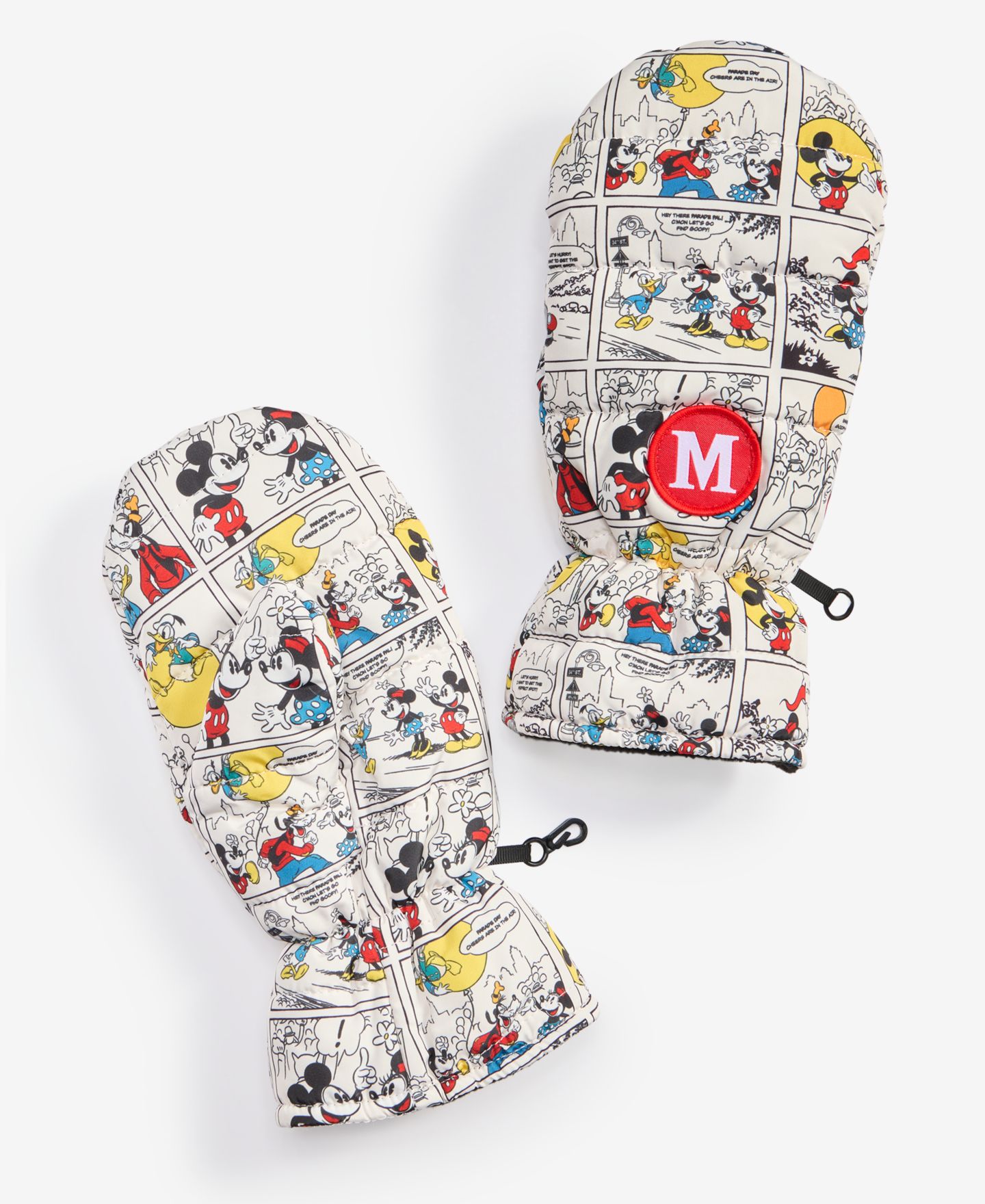 Комплекты Disney | Macy's Mickey & Friends Thanksgiving Day Parade Comic Strip Pom-Pom Beanie and Mittens, 2-Piece Set — фото 5