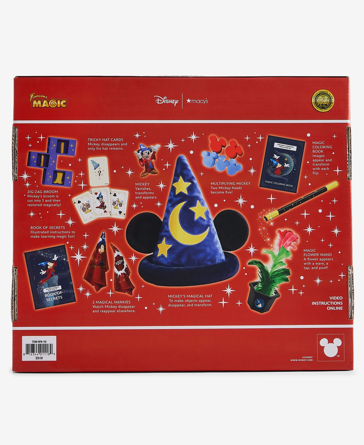 Детские игрушки Fantasma Disney Macy's Sorcerer's Apprentice Mickey 9-Piece Magic Set, Ages 3+ — фото 5