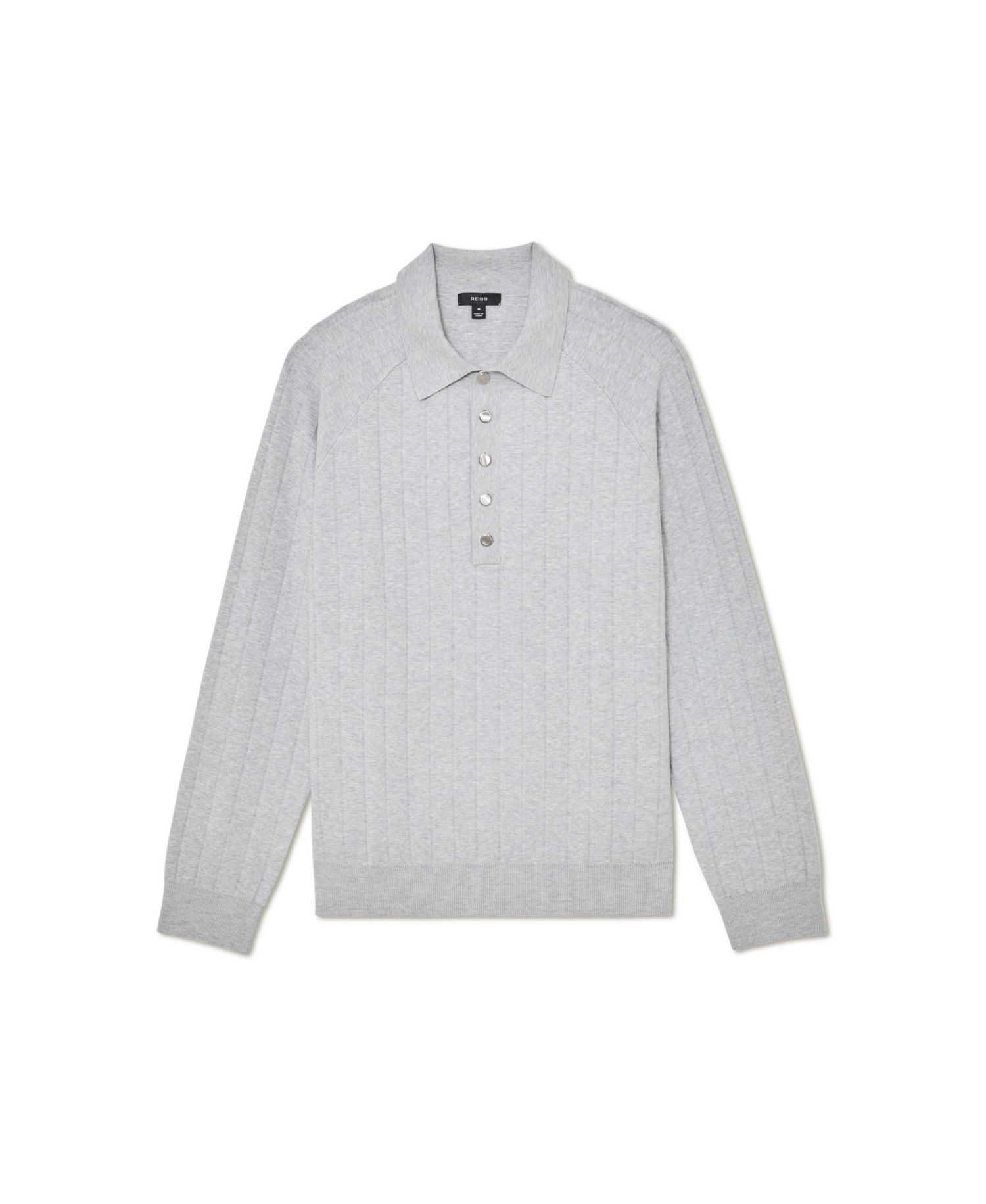 Men's Dillingham Half Button Wide Ribbed Polo Shirt