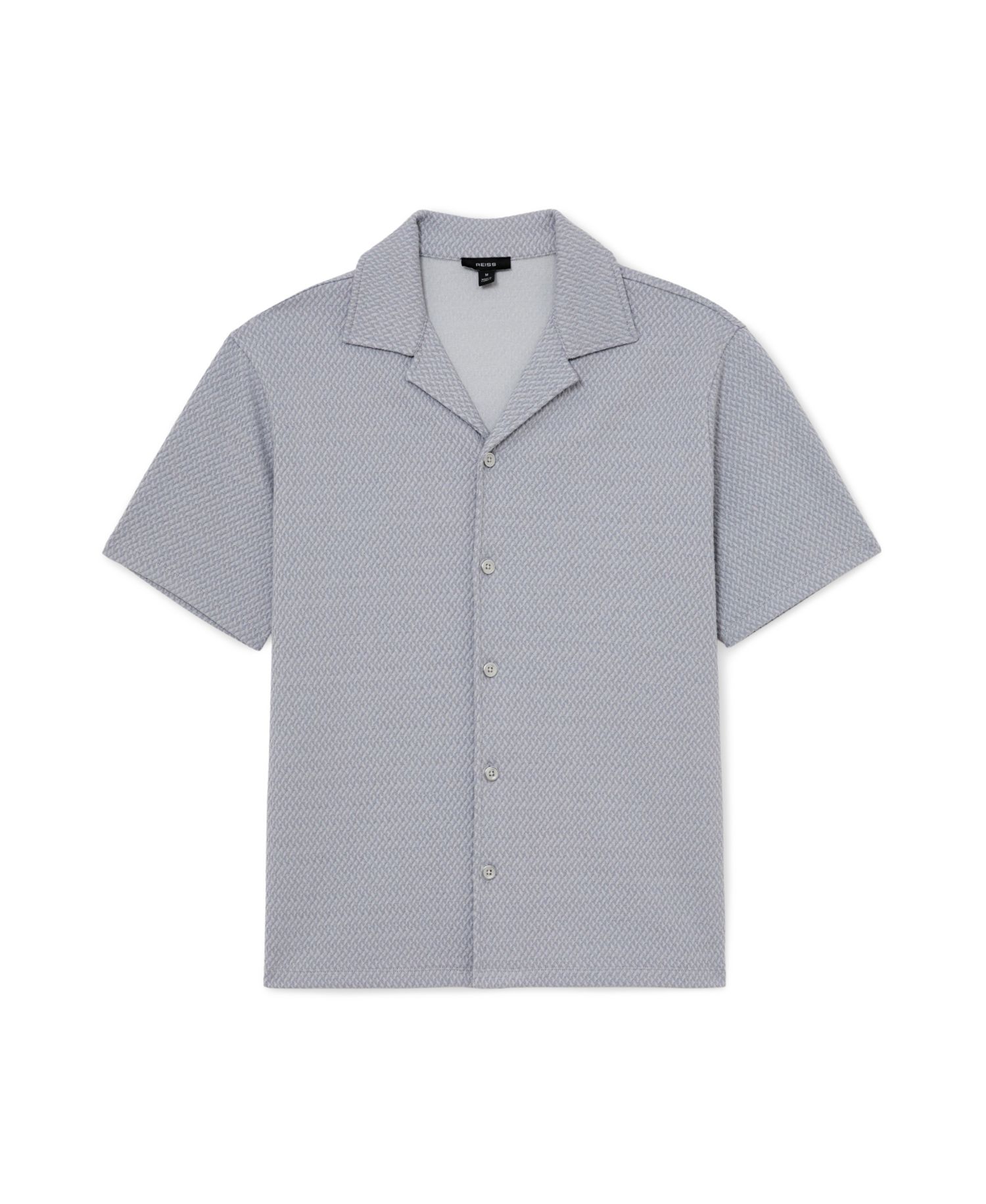 Men's Felipe Textured Jacquard Cuban Shirt