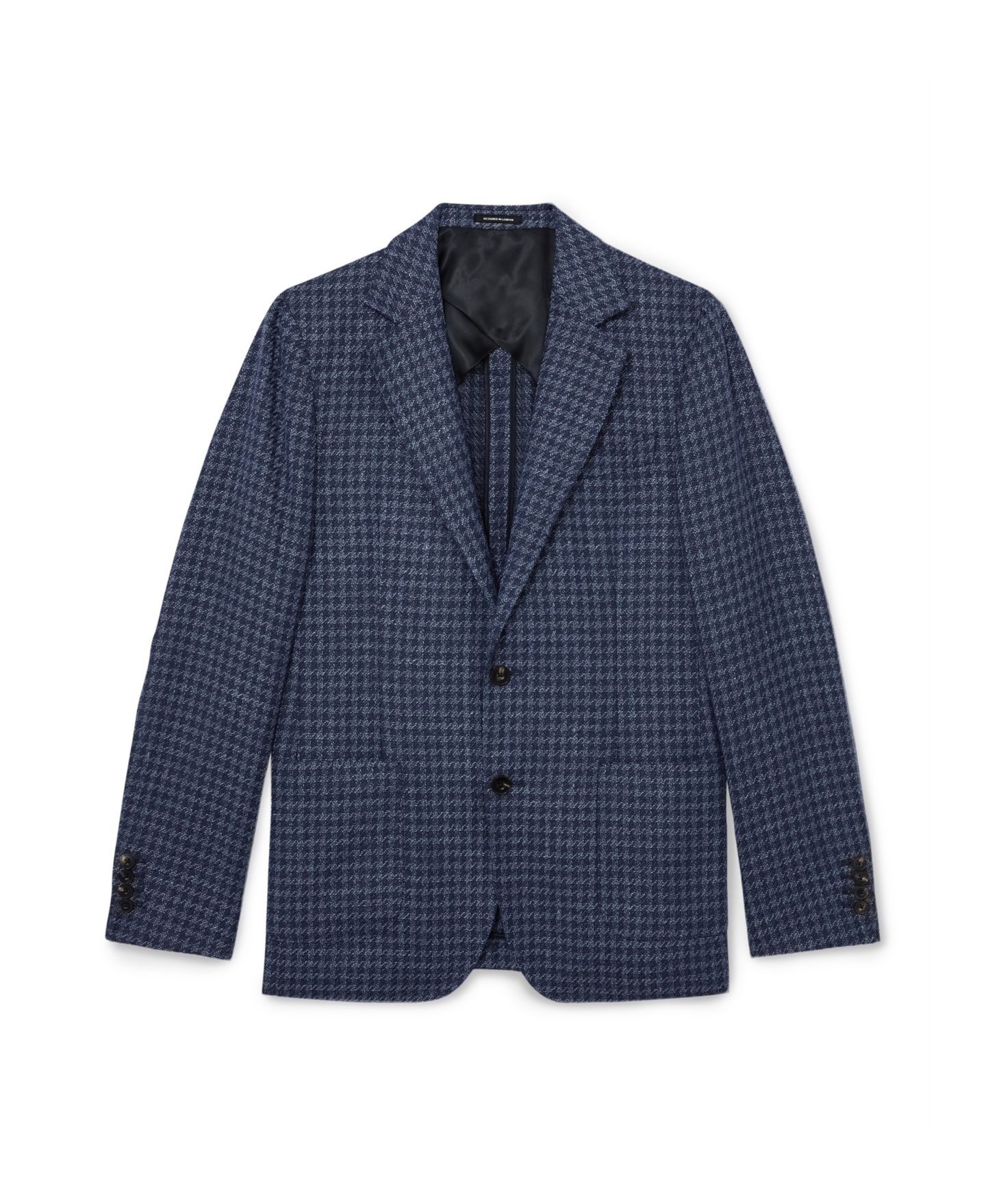 Мужской пиджак REISS Romana Single-Breasted Check Blazer, цвет: Тёмно-синий — фото 5