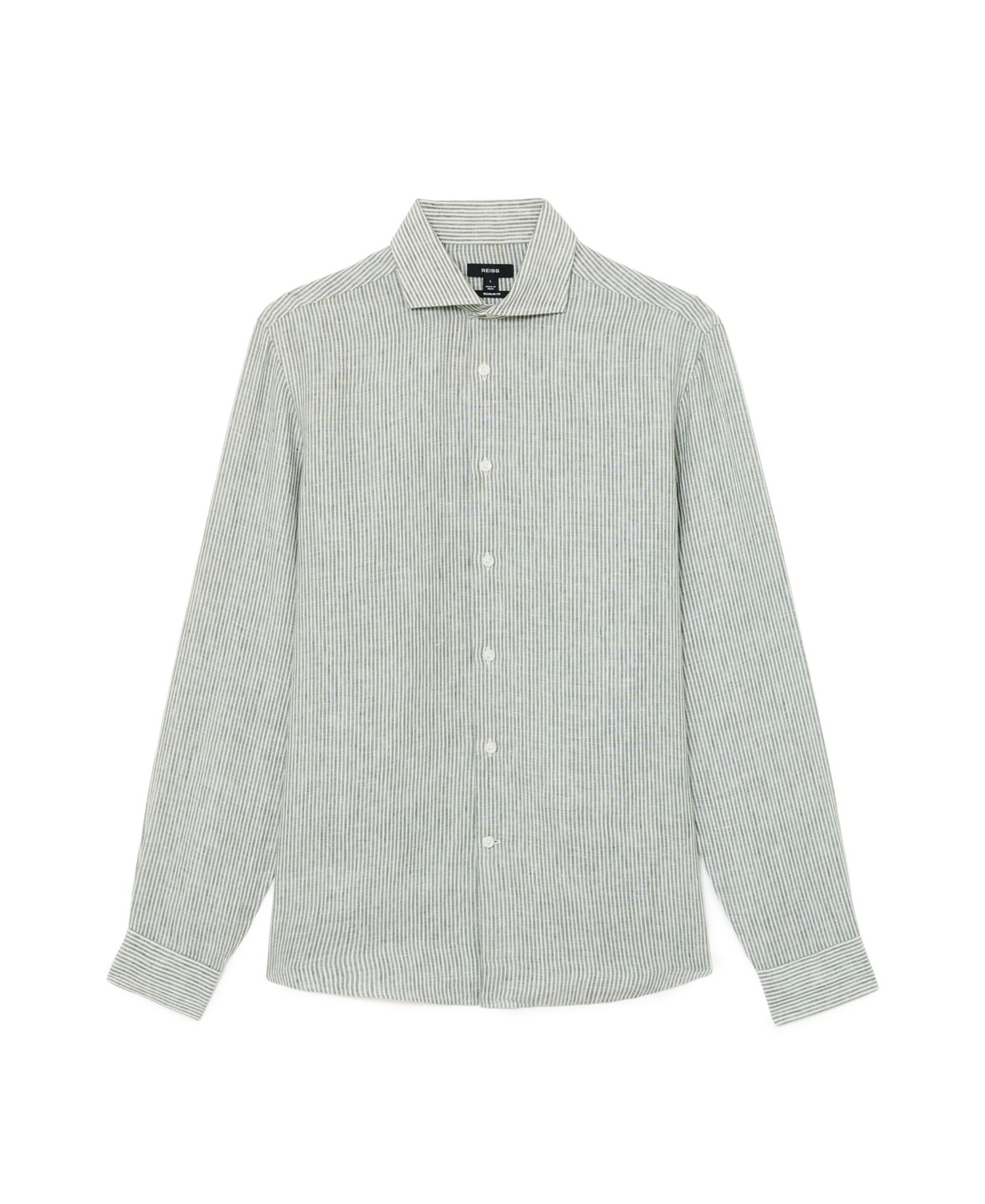 Men's Ruban Stripe Linen Shirt