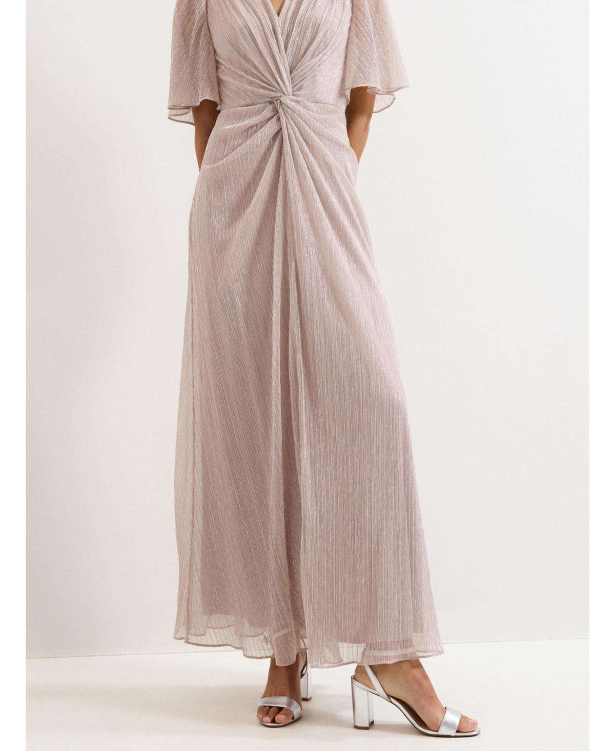 Phase Eight Women's Dorinda Metallic Twist Front Maxi Dress