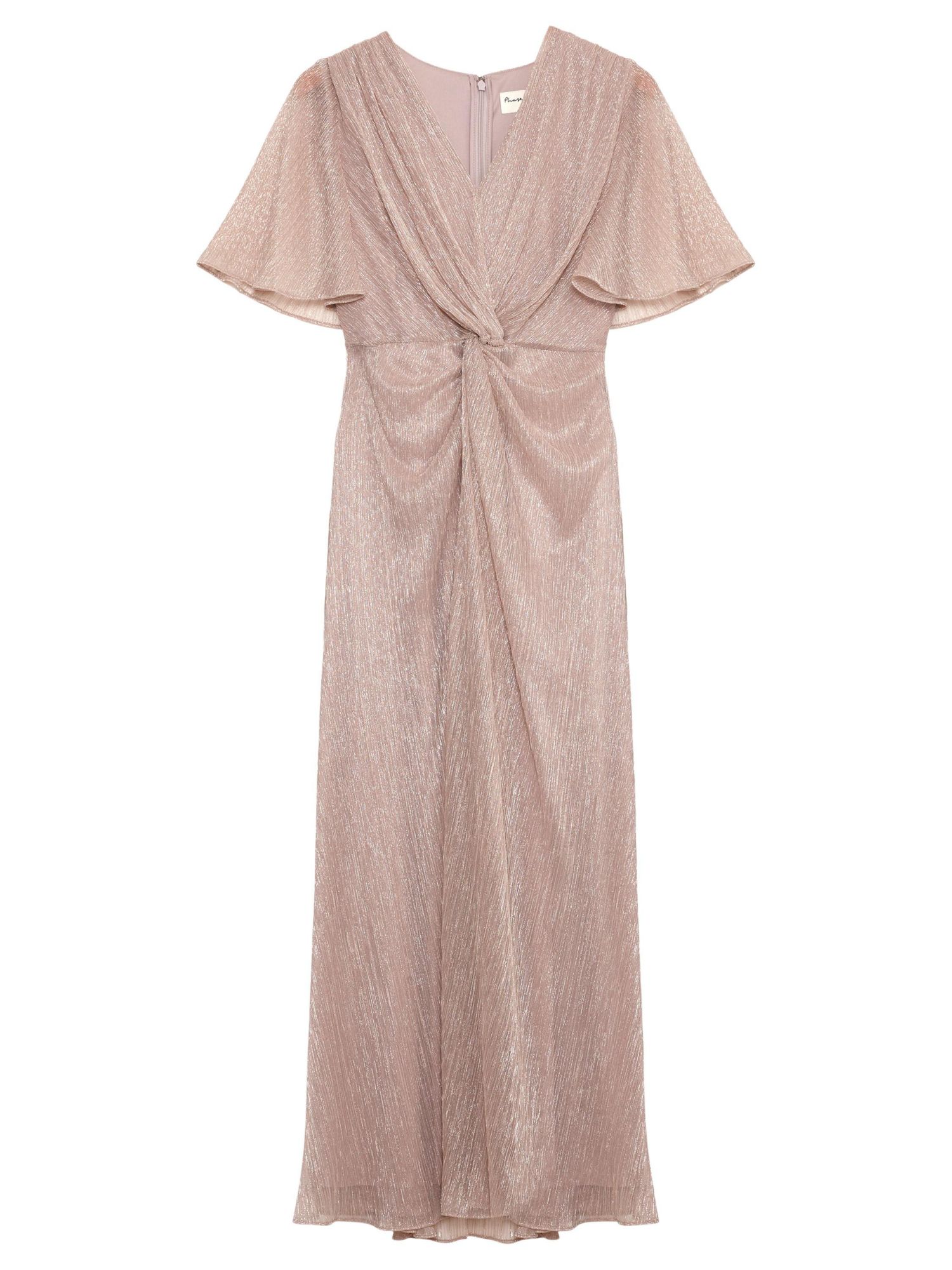 Women's Dorinda Metallic Twist Front Maxi Dress