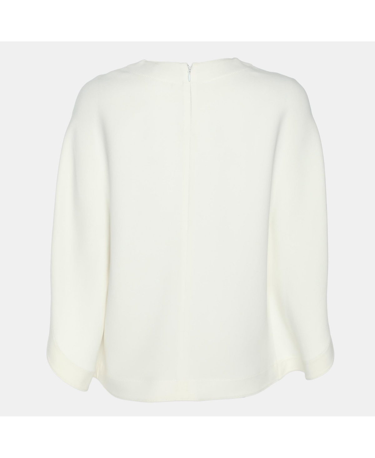 Pre-Owned Balenciaga Women's Crepe Cape Sleeve Detail Top