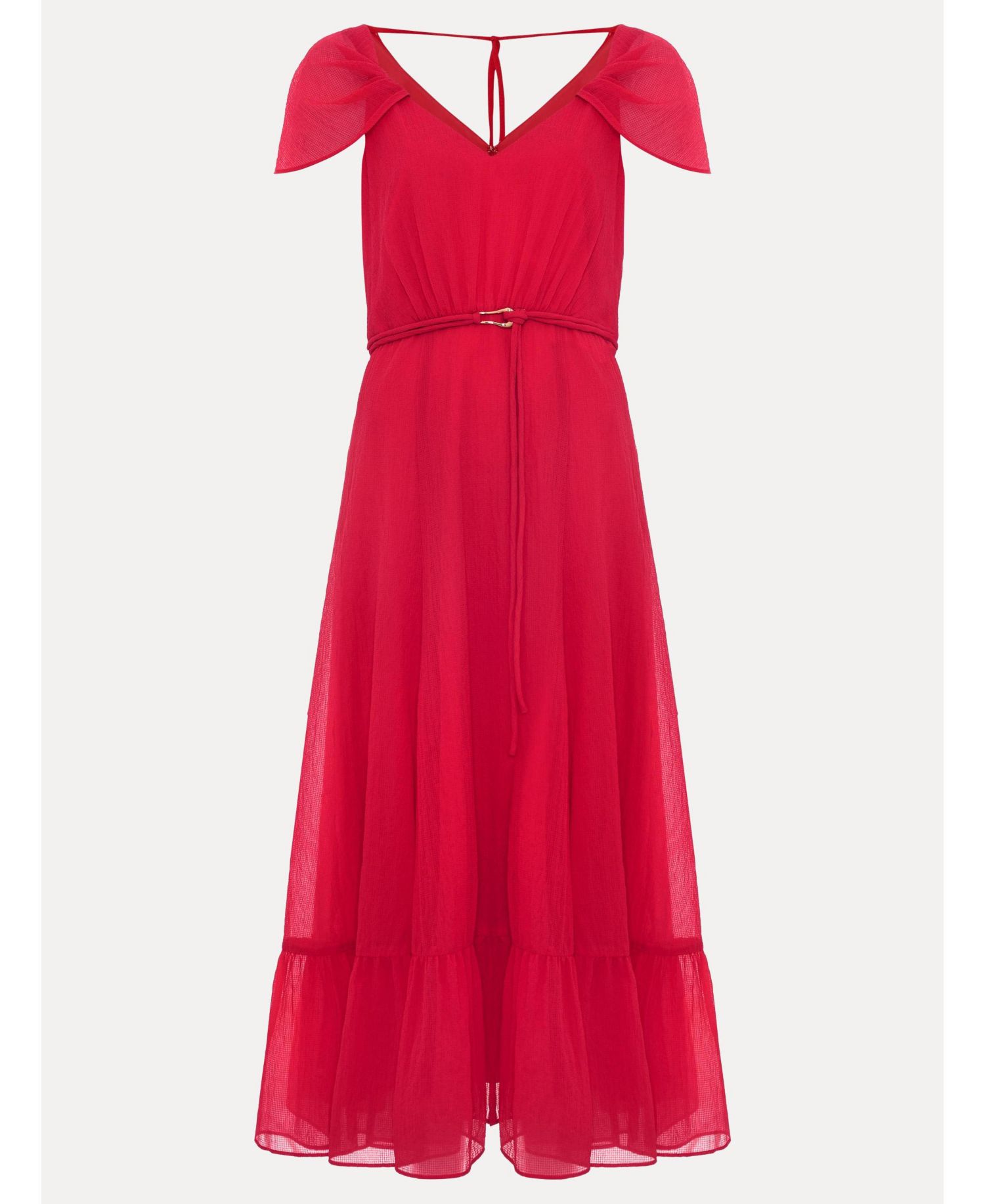 Women's Jen Gathered V-Neck Midi Dress