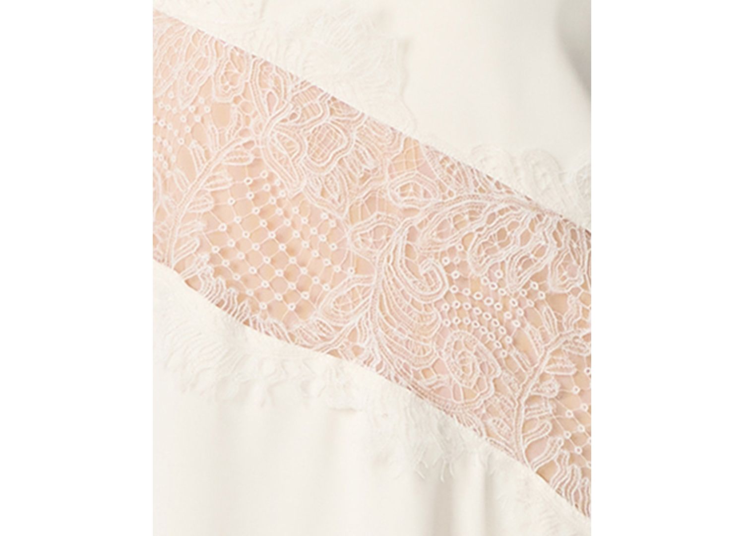 V-Neck Lace Asymmetric Wes Dress