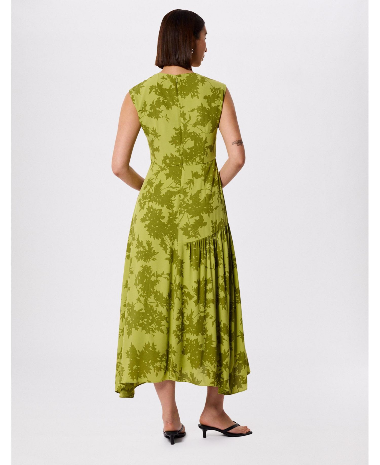 Women's Floral Asymmetric Dress