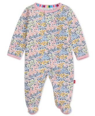 Magnetic Me Baby Girl Chelsea Ruffle Footie W Ruffles - Pink Floral 42$