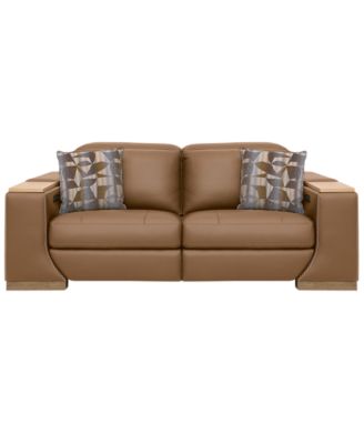 Holtman 2-Piece Leather Sectional Sofa Set with 2 Power Recliners