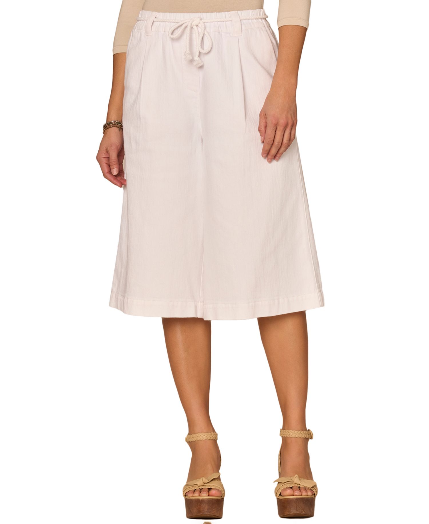 Petite Sky-Rise Bermuda Pants