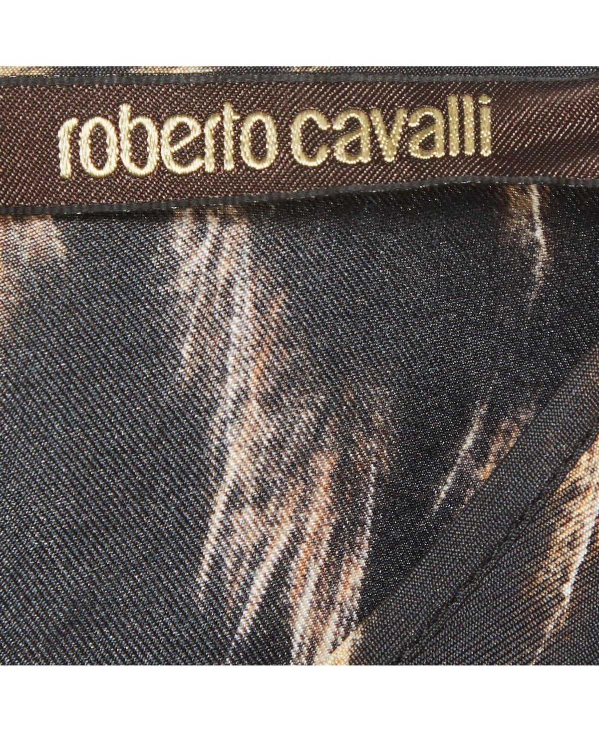 Pre-Owned Roberto Cavalli Women's Leopard Print Silk Top