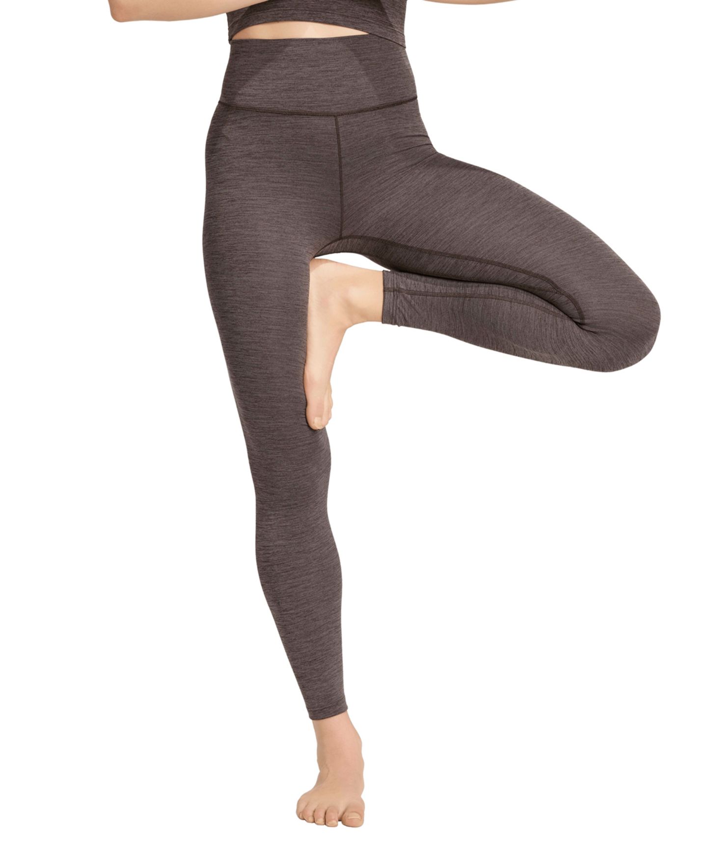 Женские леггинсы adidas All Me High-Waist Pull-On 7/8 Leggings, цвет: Кофейный — фото 1