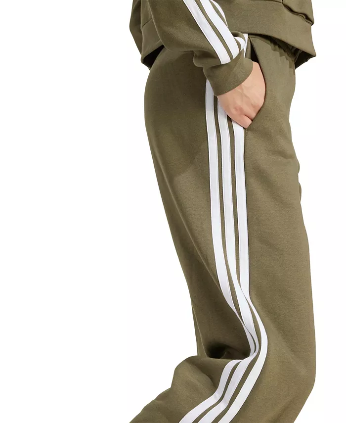 Women's Essentials 3-Stripes Fleece Slim Pants - thumbnail 3