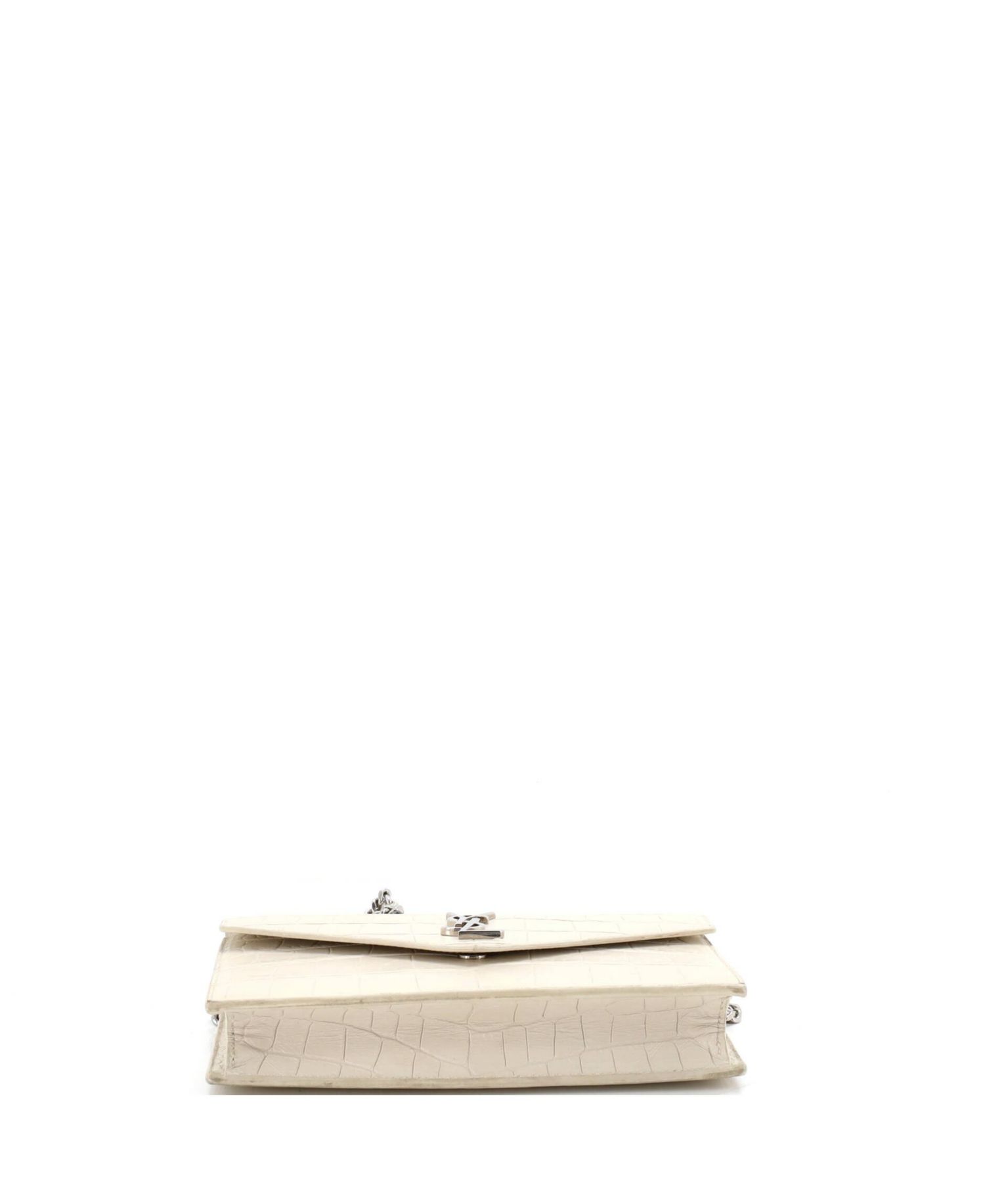 Uptown Chain Wallet Embossed Leather