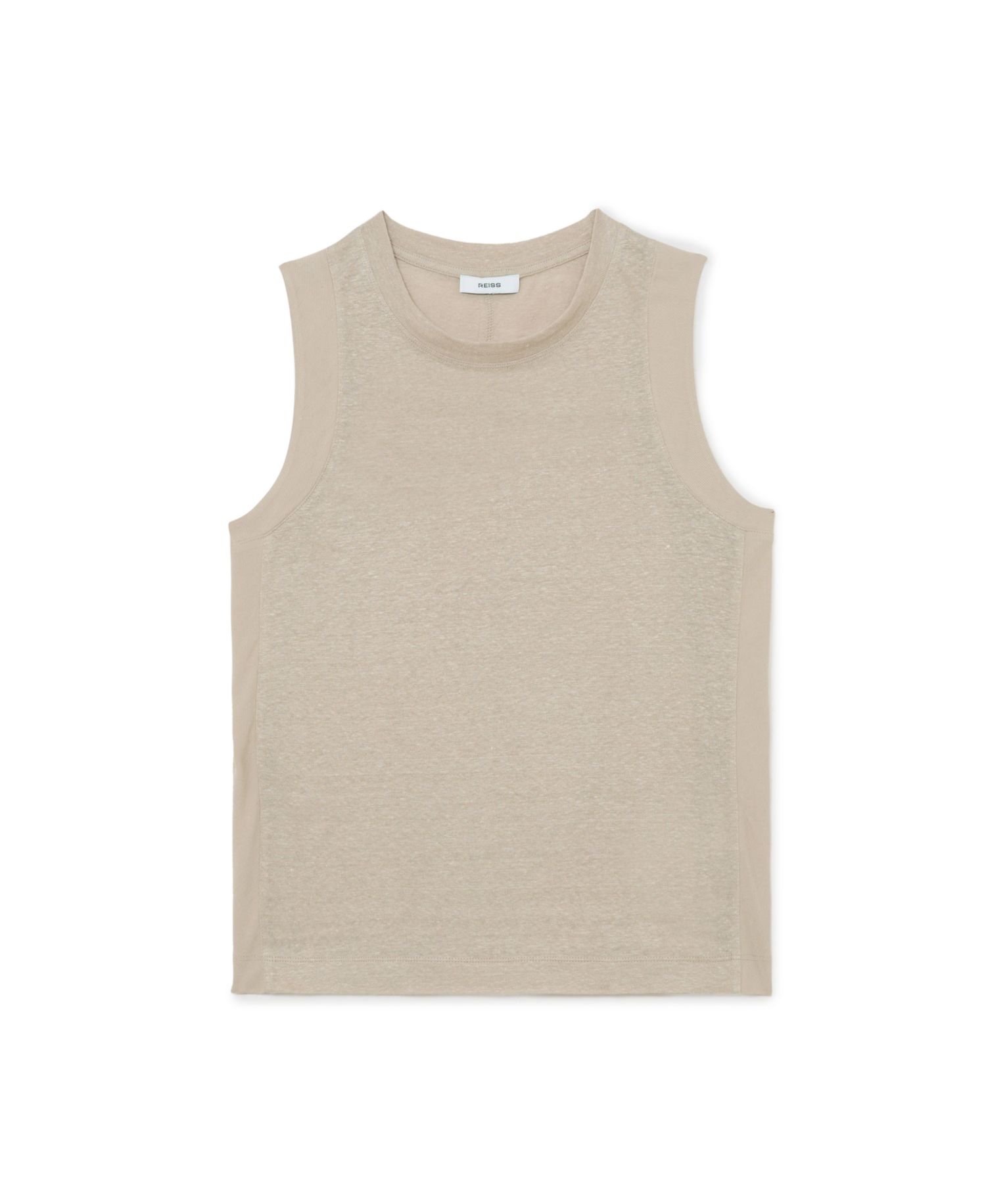Women's Amy Crew Neck Linen Top