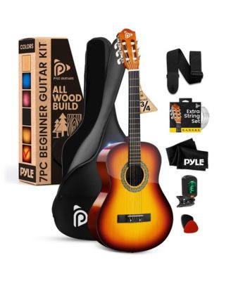 36" 3/4 Scale Classical Guitar Kit with Digital Tuner & Accessories -   PGACLS82BB