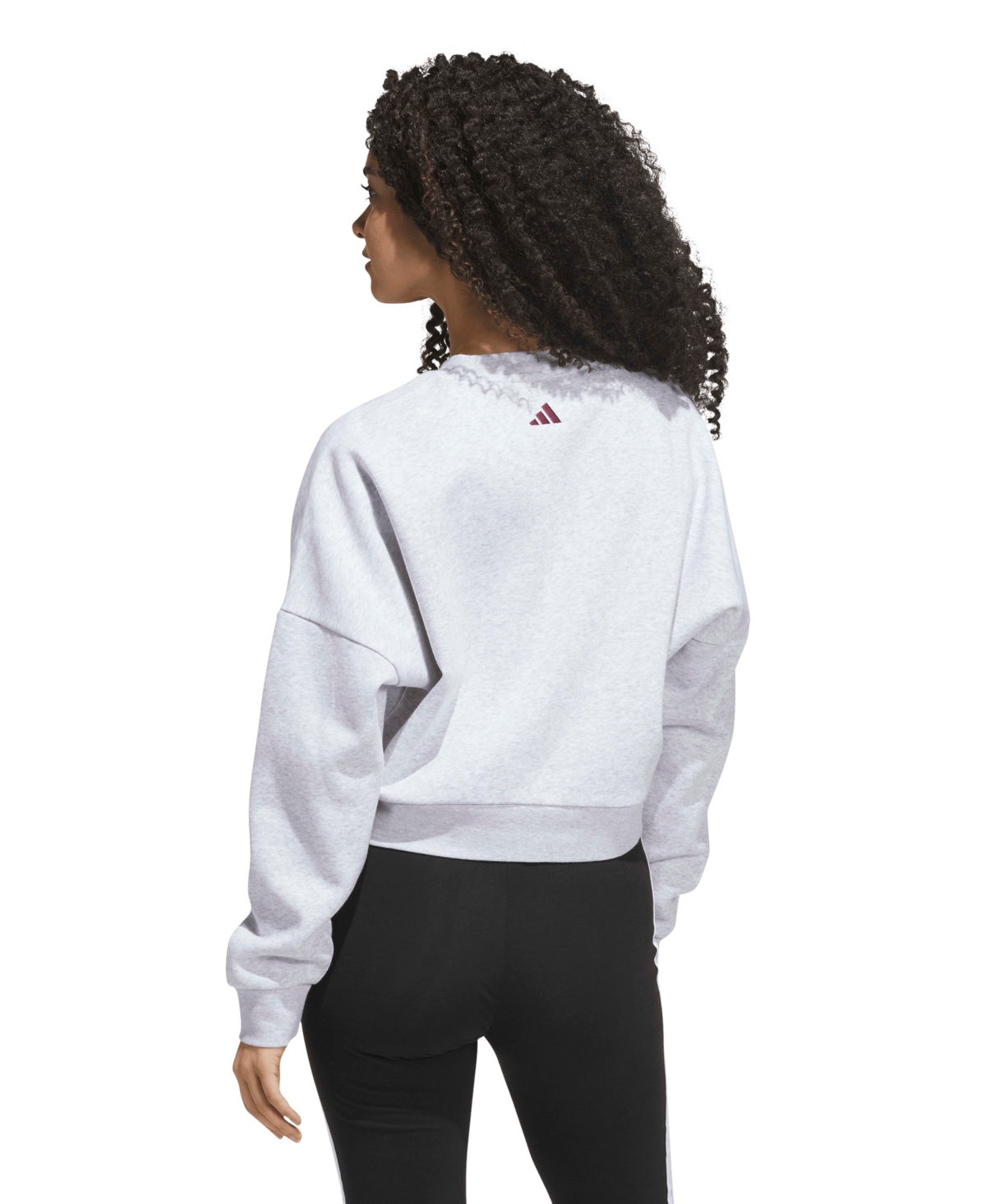 adidas Womens Chenille Logo Graphic Sweatshirt