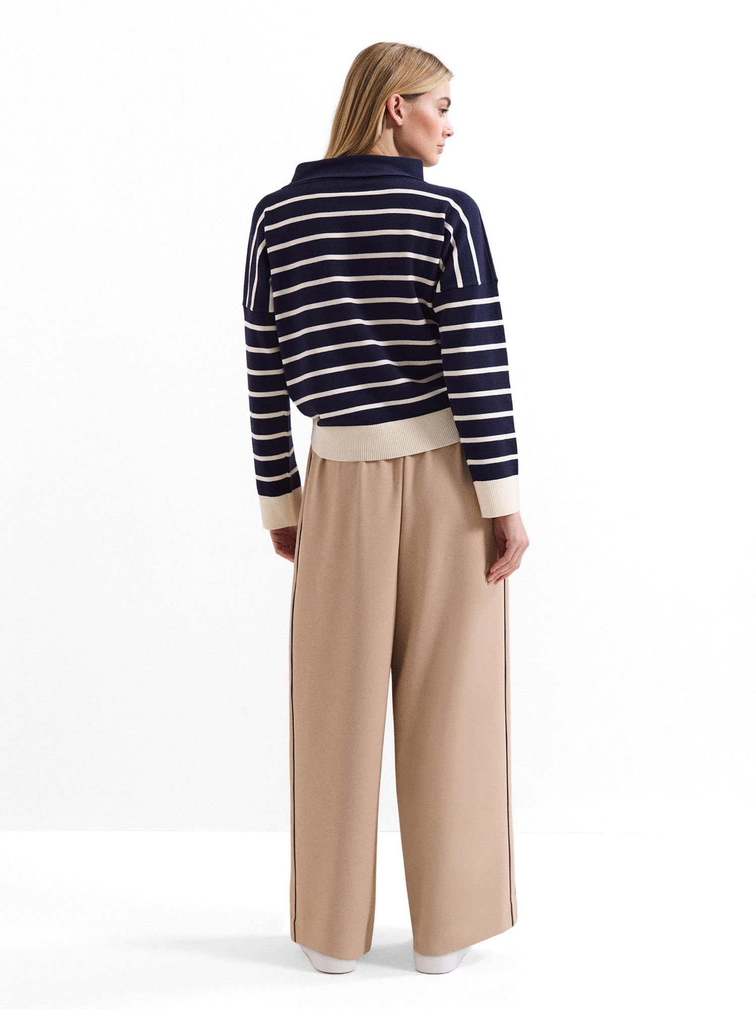 Women's Wide Leg Stripe Detail Skye Trousers
