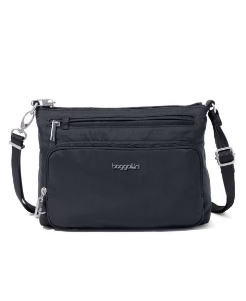 Женская сумка Baggallini Anti-Theft Keepsake Small Crossbody Handbag, цвет: Чёрный
