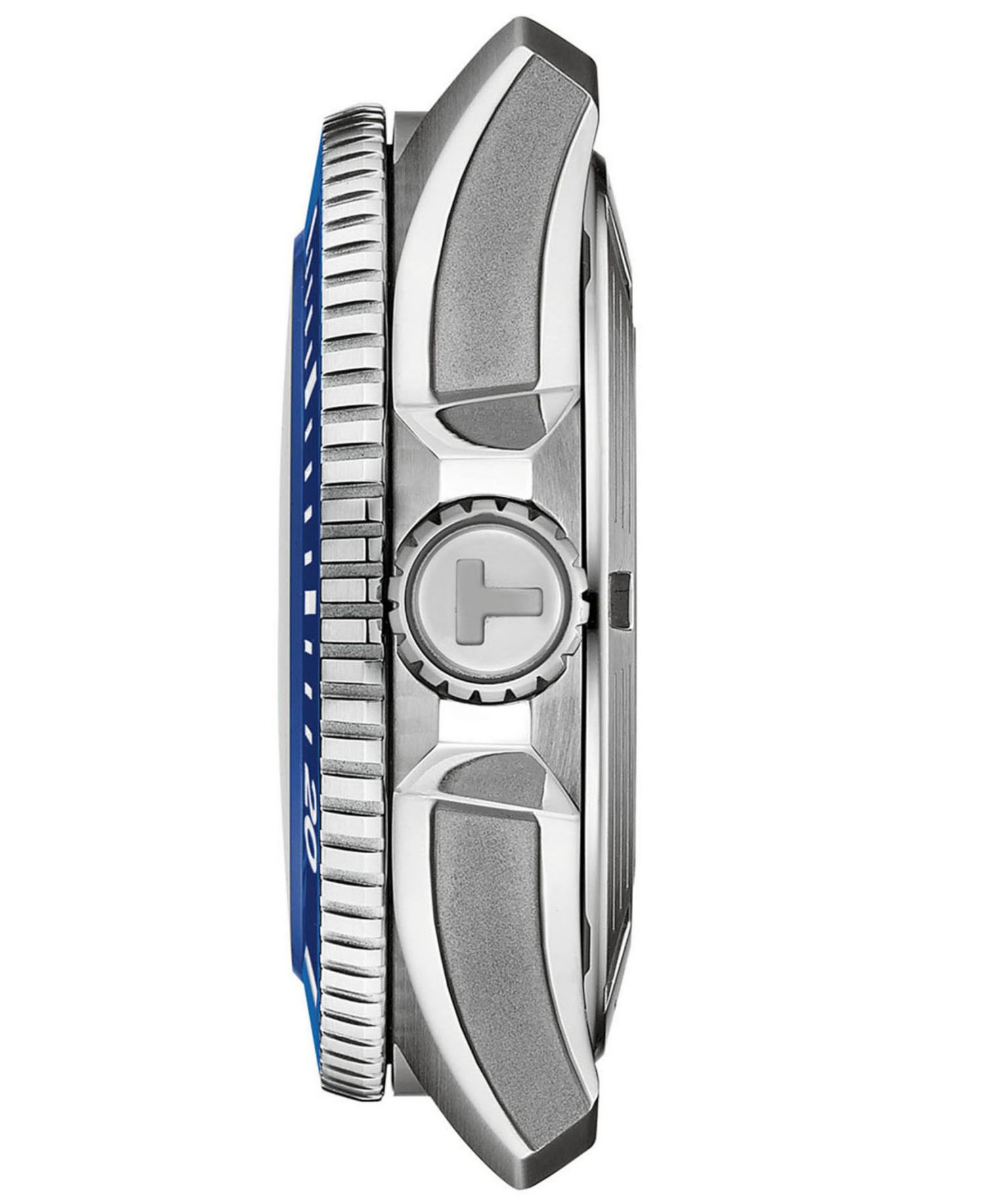 Men's Seastar Blue Rubber Strap Watch 44mm