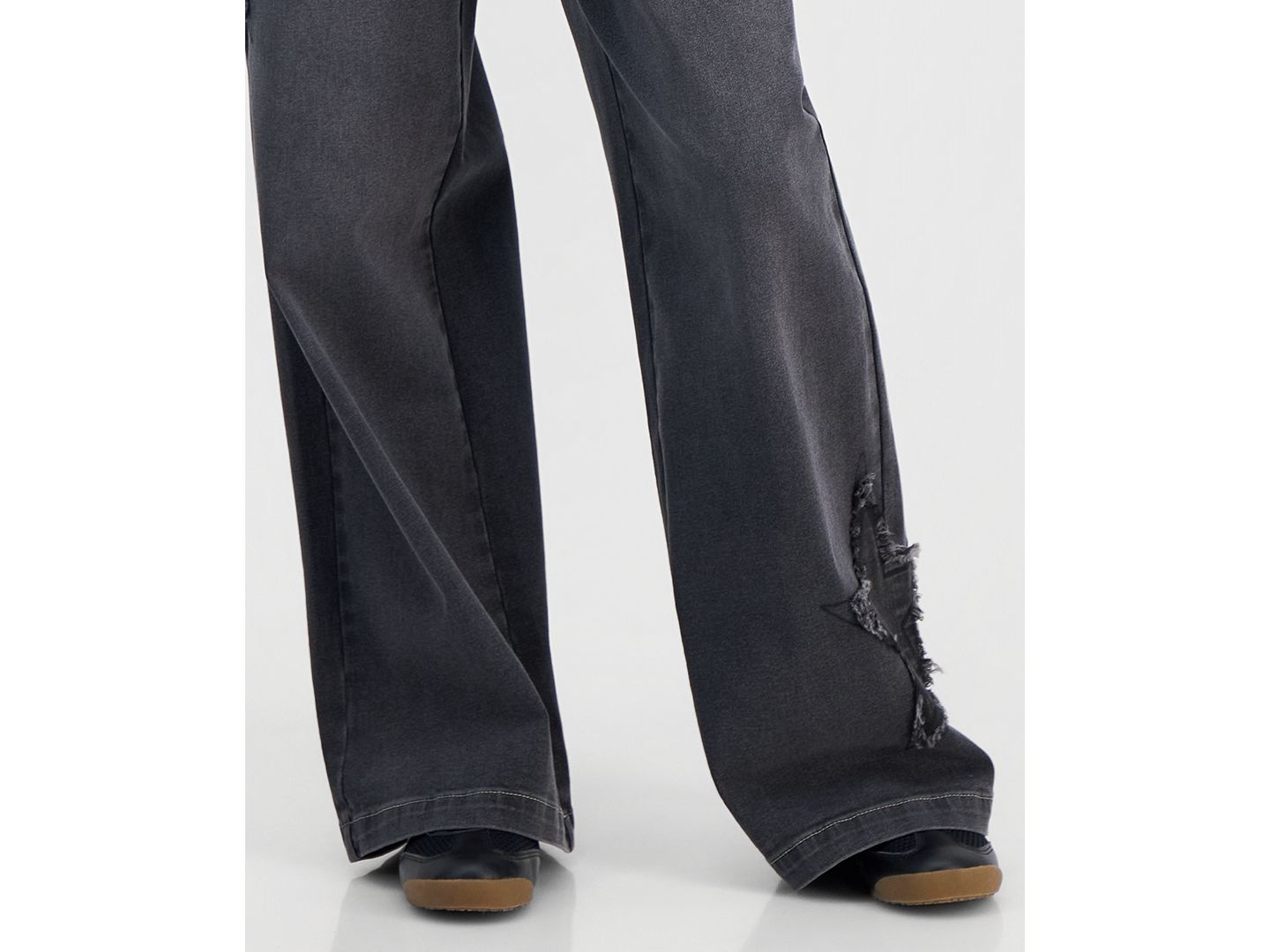 Женские джинсы Madden Girl Juniors' Star Patch High Rise Wide Leg — фото 5