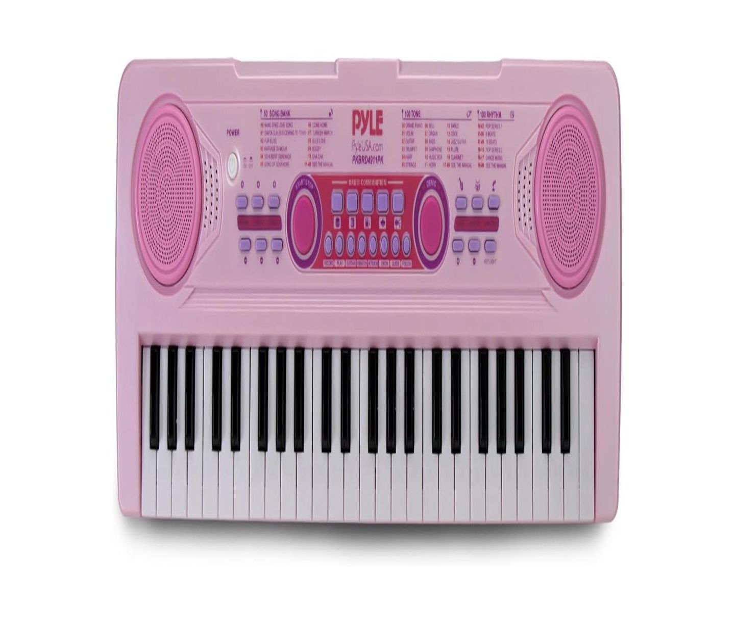 Детская игрушка Pyle Portable Kids Karaoke Piano Keyboard with Wired Microphone, Rechargeable Battery - 49 Keys, PKBRD4911PK — фото 1