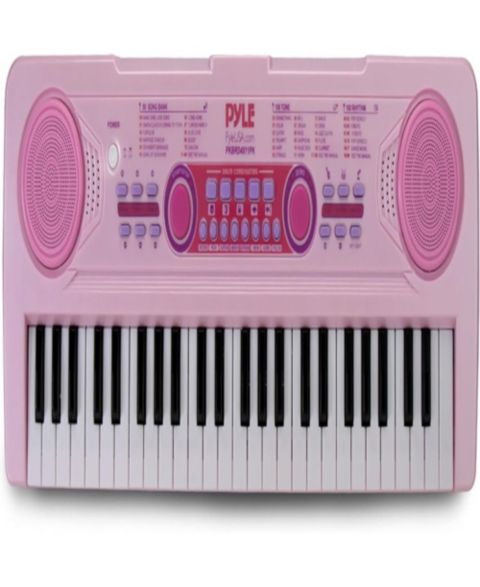 Детская игрушка Pyle Portable Kids Karaoke Piano Keyboard with Wired Microphone, Rechargeable Battery - 49 Keys, PKBRD4911PK