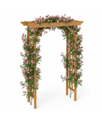 Wooden Arbor Wedding Arch for Ceremony Garden Backyard Decor