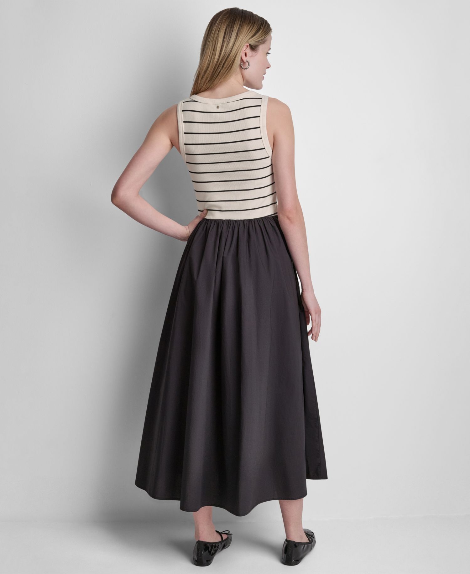 Women's Rib Henley Tank Maxi Dress