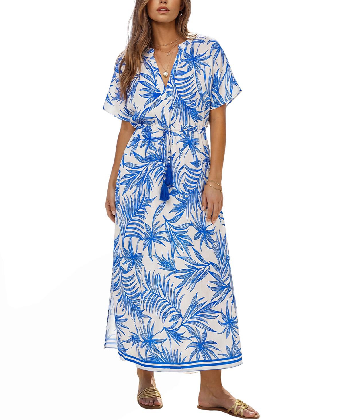 Cupshe Women's Saltwater Tide Tropical Maxi Beach Dress