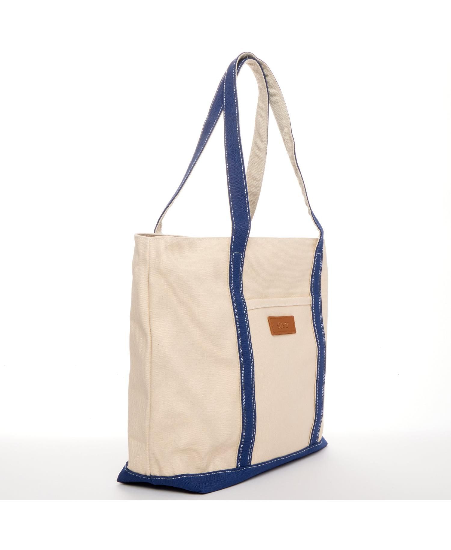 Women's Canvas Laptop Tote Bag Commuter Work Bag Everyday Shoulder Purse