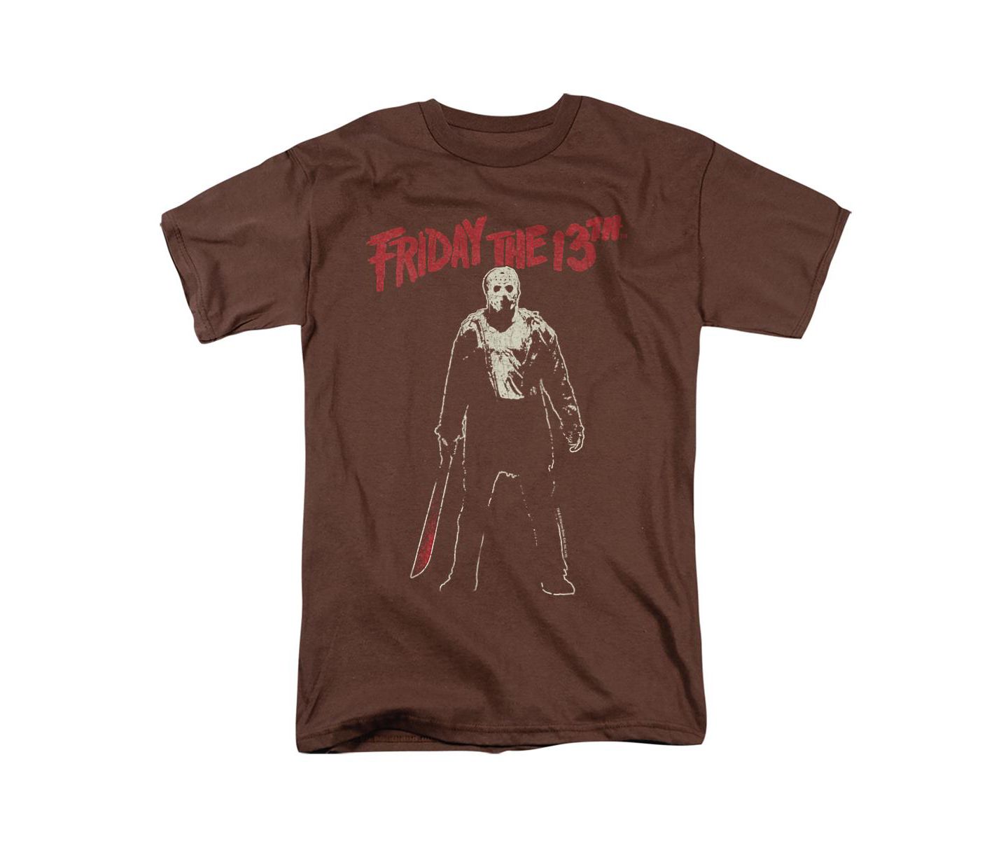 Мужская футболка Friday The 13th Big & Tall Chchch Ahahah, цвет: Кофейный — фото 1