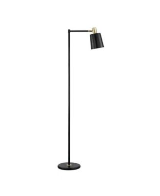 60-Inch Industrial Modern Metal Floor Lamp with Stylish Accents for Living Room