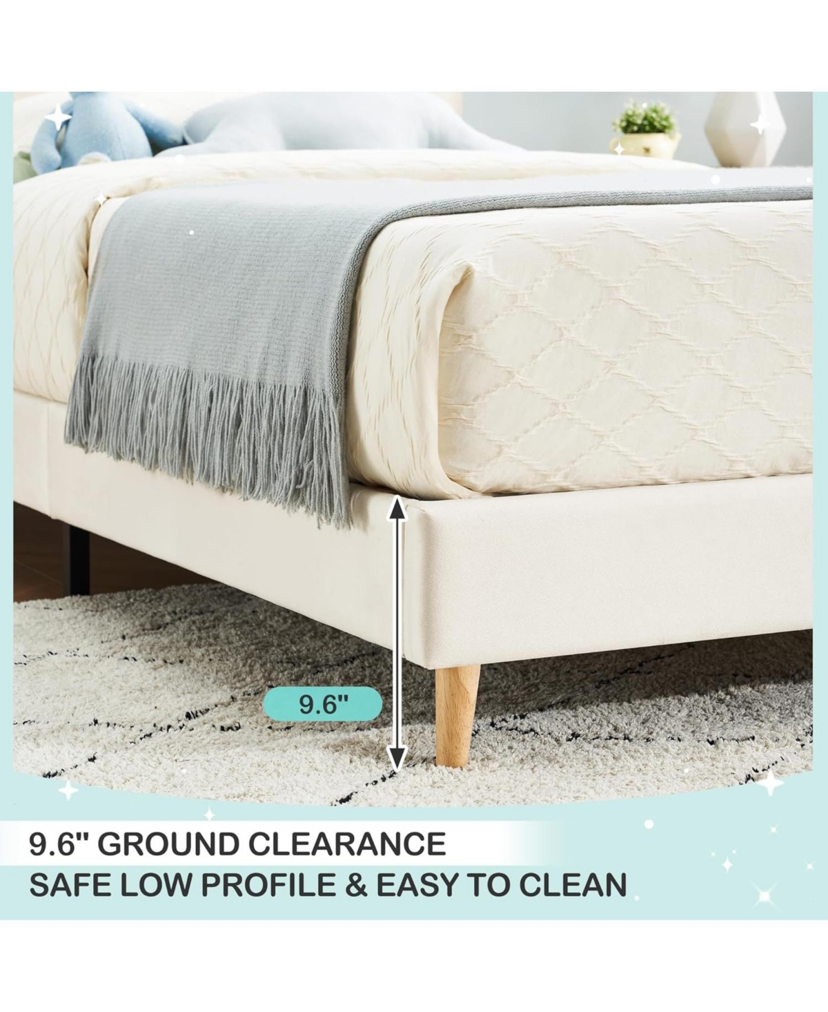 gaomon Twin Upholstered Bed